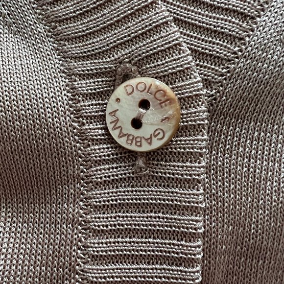 NWT DOLCE & GABBANA Knit Buttoned Cardigan Sweater sz 46  / size 10 - Picture 5 of 16